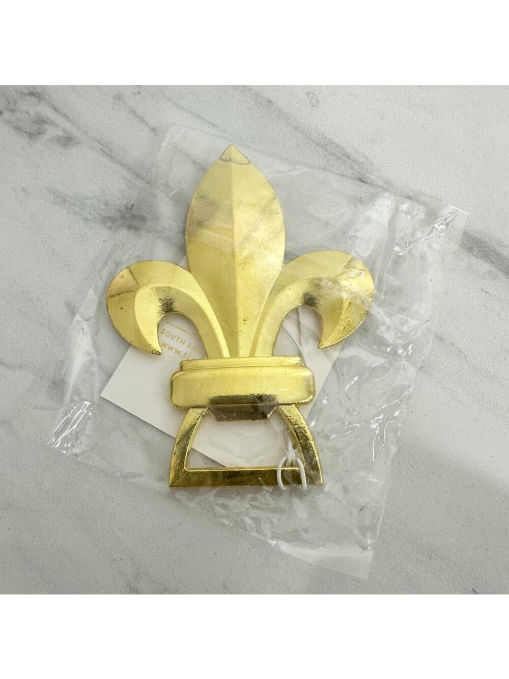 Slant Collections Fleur De Lis Gold Tone Bottle Opener New in Package ✨